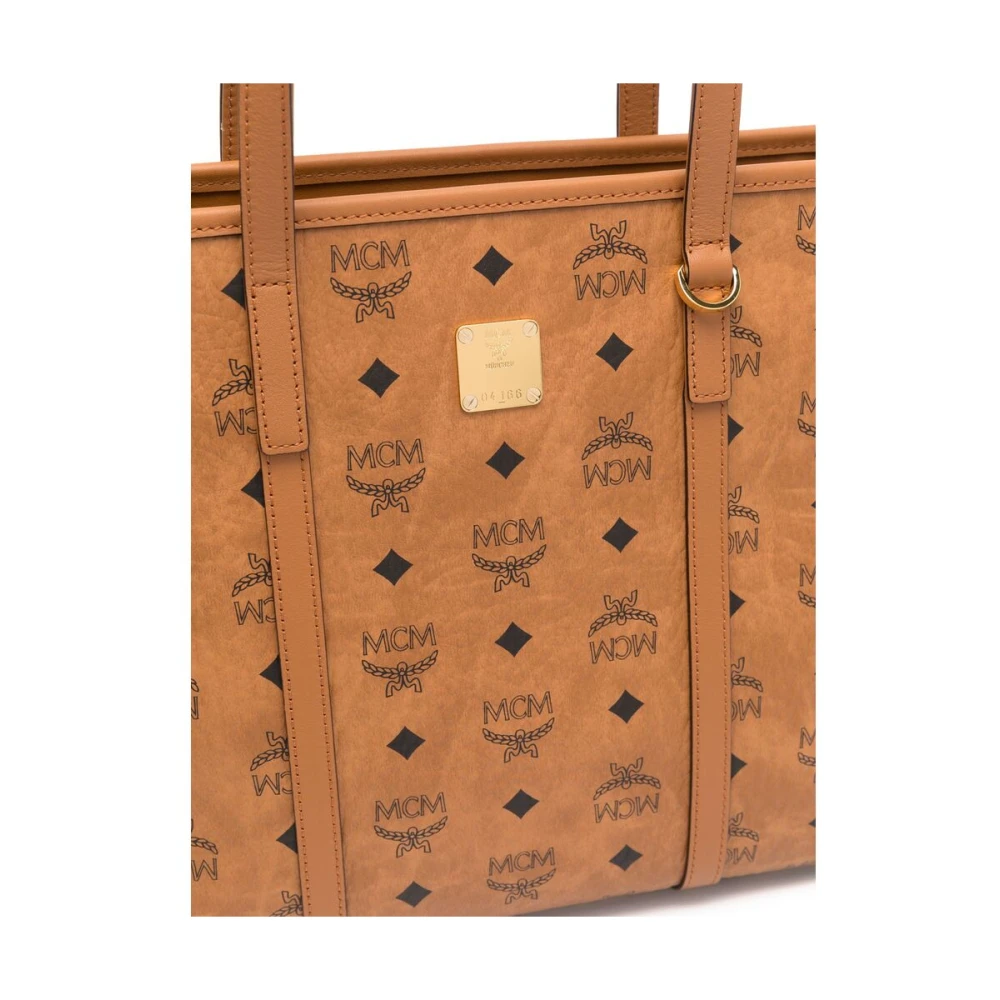MCM Bruine Tote Tas met Ritssluiting Brown Dames
