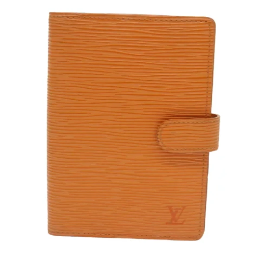 Louis Vuitton Vintage Pre-owned Leather home-office Orange Dames