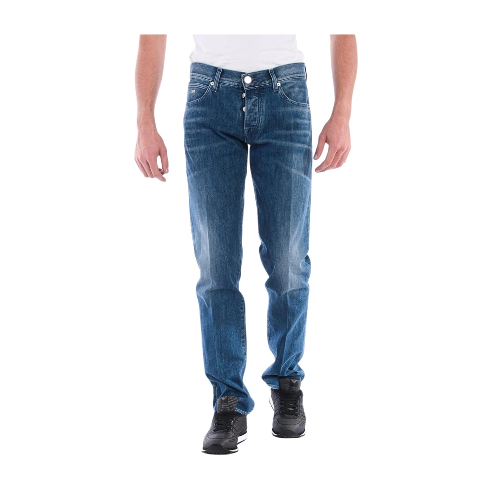 Emporio Armani Homme Bleu Jeans, Taille: W34 Jeans Slim-Fit