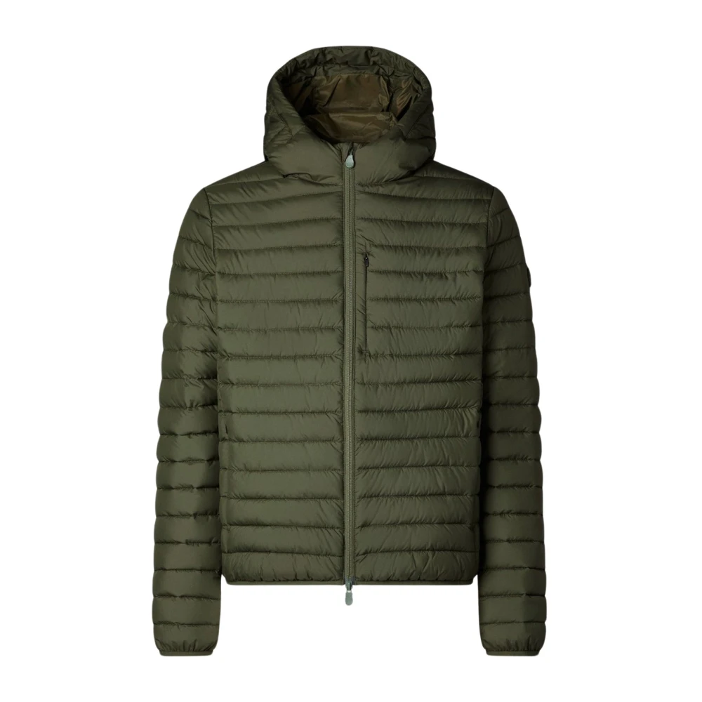 Save The Duck Men's Green Quilted Puffer Jacket