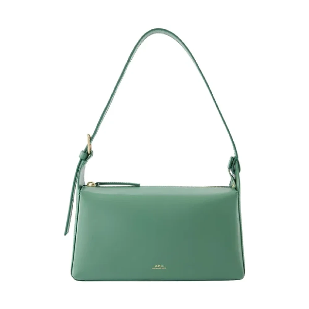A.p.c. Leather handbags Green Dames