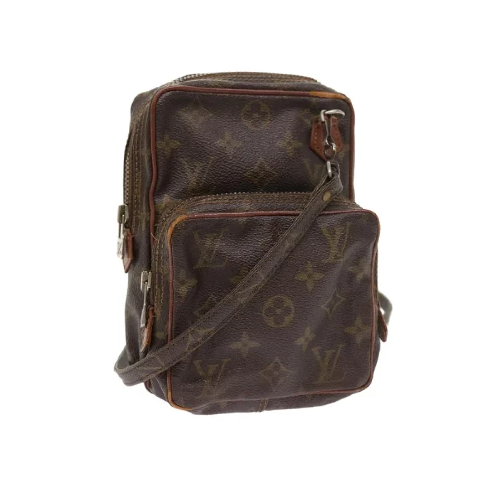 Louis Vuitton Vintage Pre-owned Canvas shoulder-bags Brown Dames