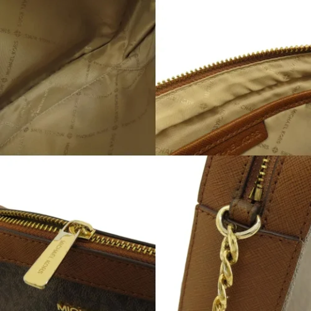 Michael Kors Pre-owned Canvas shoulder-bags Brown Dames