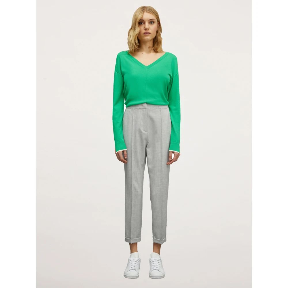 Motivi Reguliere Been Effen Kleur Broek Gray Dames