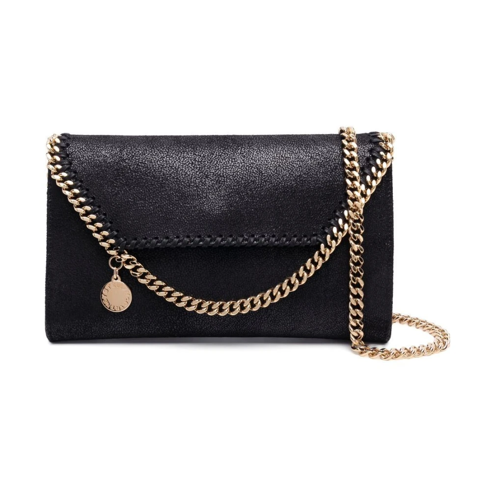 Stella Mccartney Zwarte Mini Falabella Schoudertas Black Dames