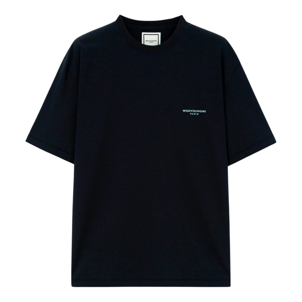 Wooyoungmi Men's Blue T-Shirt With Logo