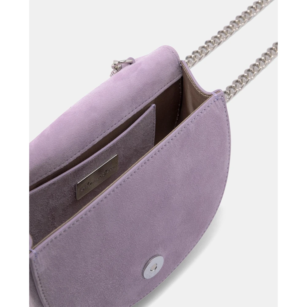 Alma en Pena Maan Flap Clutch Tas Purple Dames