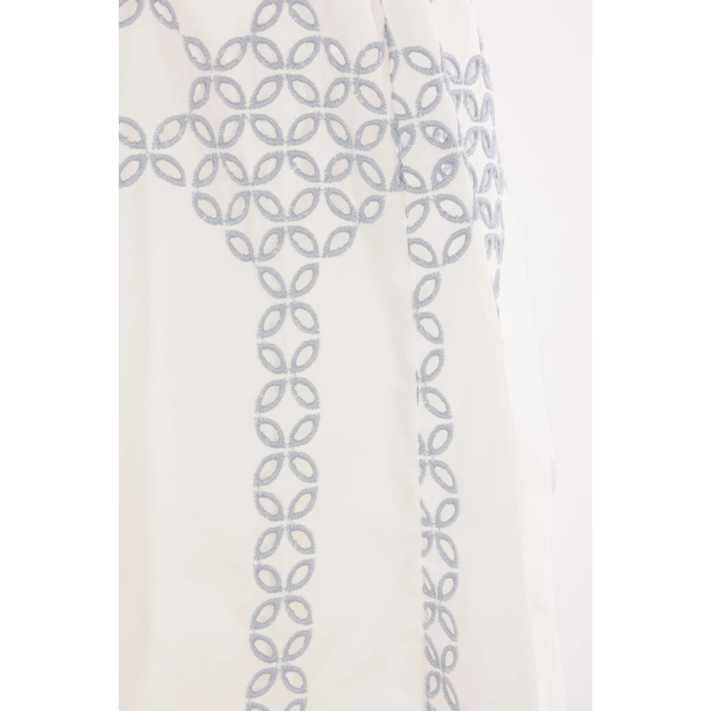 Raquel Diniz Kanten Lange Jurk met Cut-Out Gray Dames