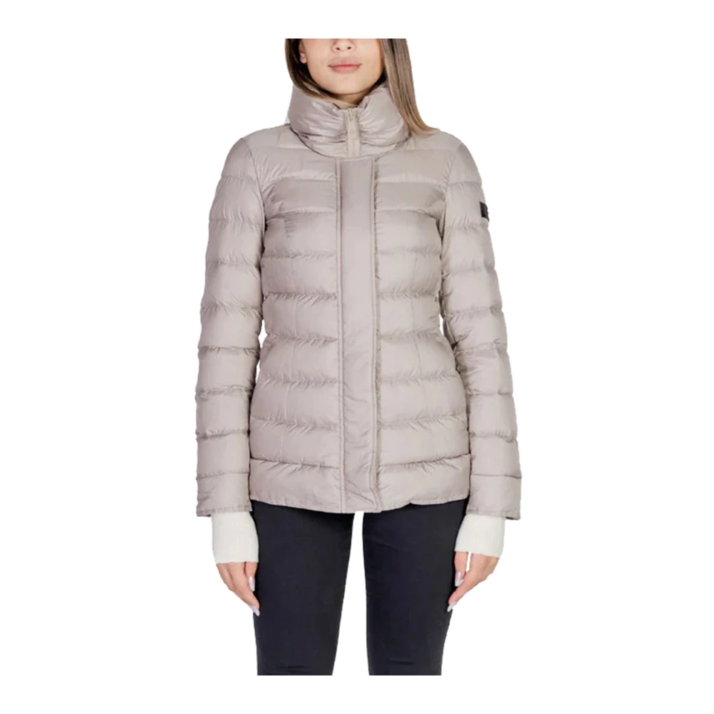 Peuterey Korte Donsjas Flagstaff Stijl Beige Dames