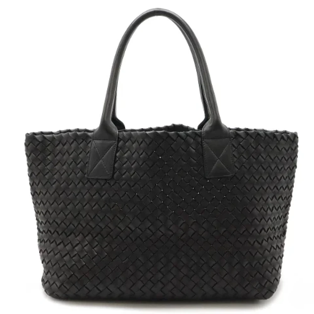 Bottega Veneta Vintage Pre-owned Leather shoulder-bags Black Dames