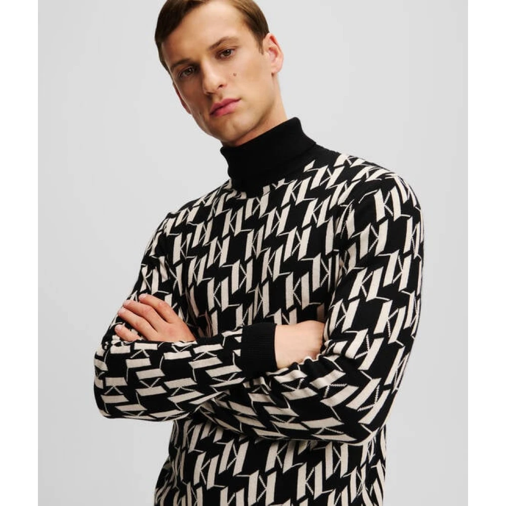 Karl Lagerfeld Pull Black Heren