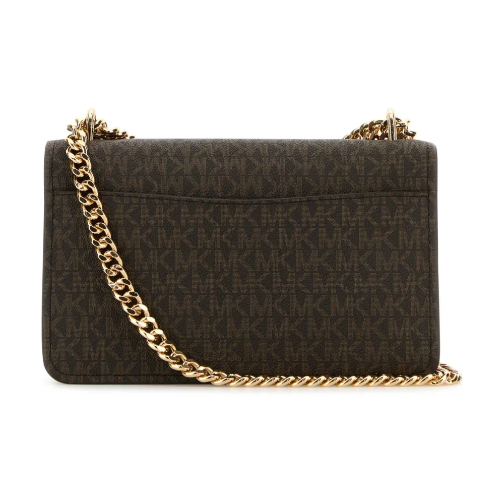 Michael Kors Claire Canvas Schoudertas Brown Dames