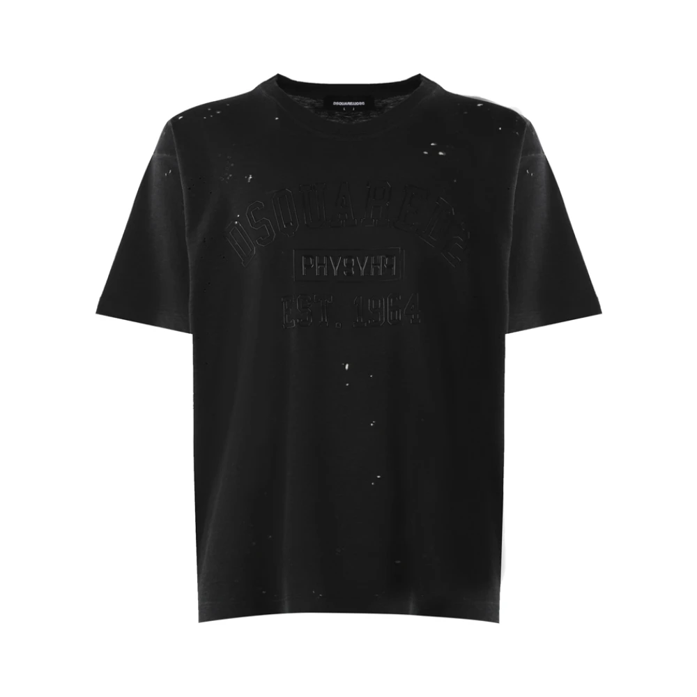 Dsquared2 Men's Black T-Shirts, M, Stylish T-Shirt With Logo Detail
