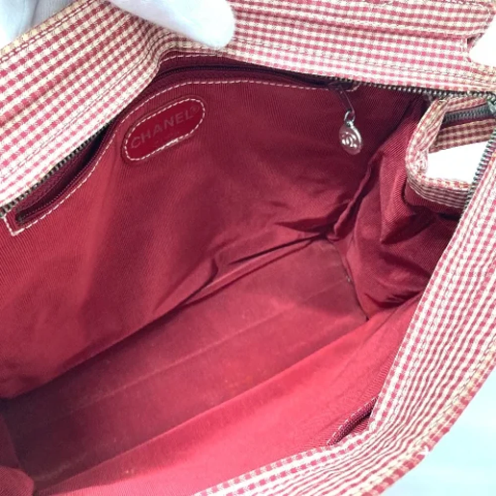 Chanel Vintage Pre-owned Cotton chanel-bags Red Dames
