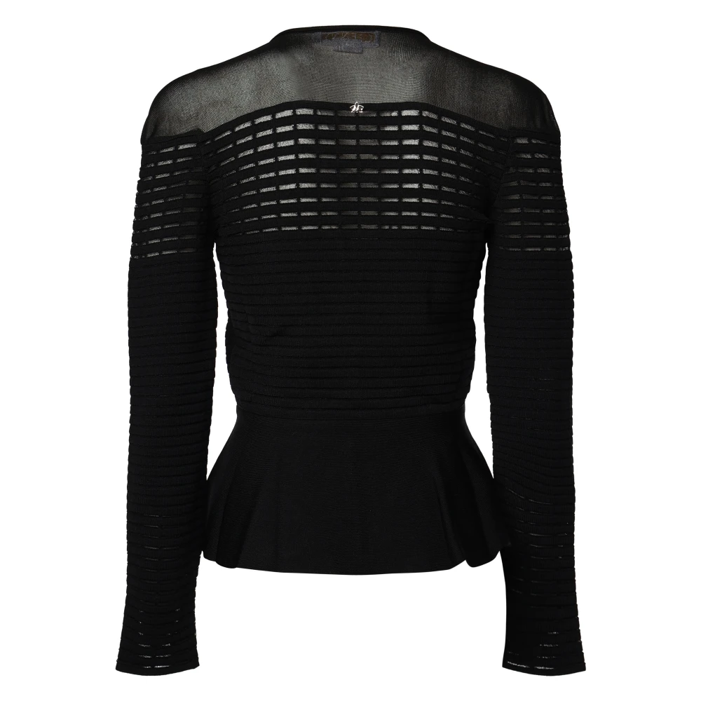 Genny Zwarte Sweater Collectie Maglieria Black Dames