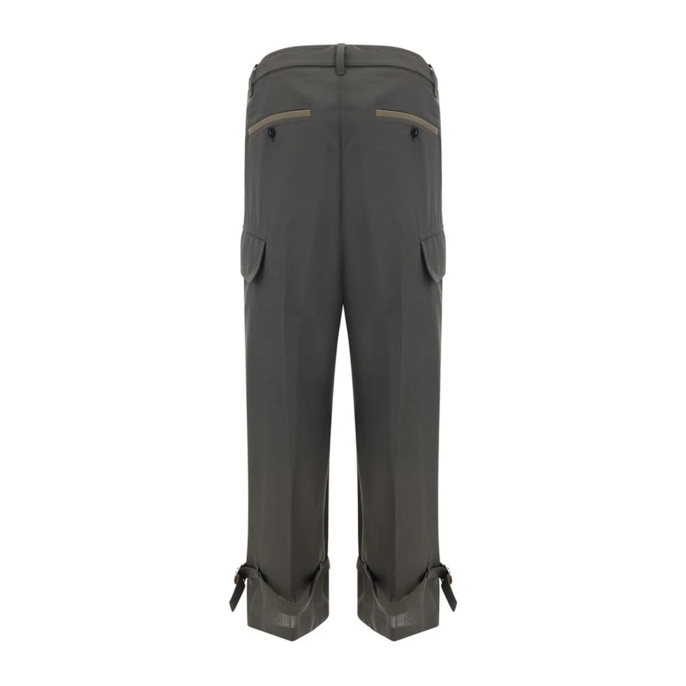 Sacai Verstelbare broek met meerdere zakken Green Heren