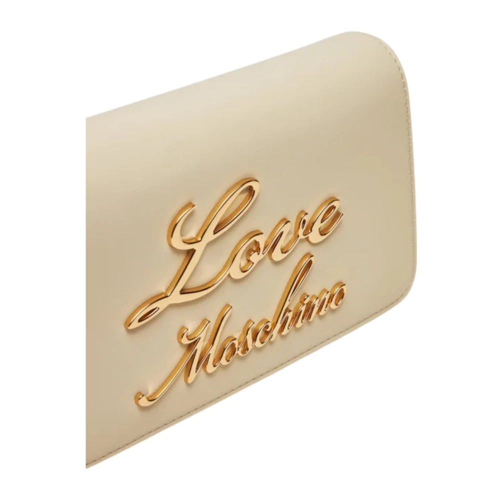 Love Moschino Stijlvolle Schoudertas voor Vrouwen White Dames
