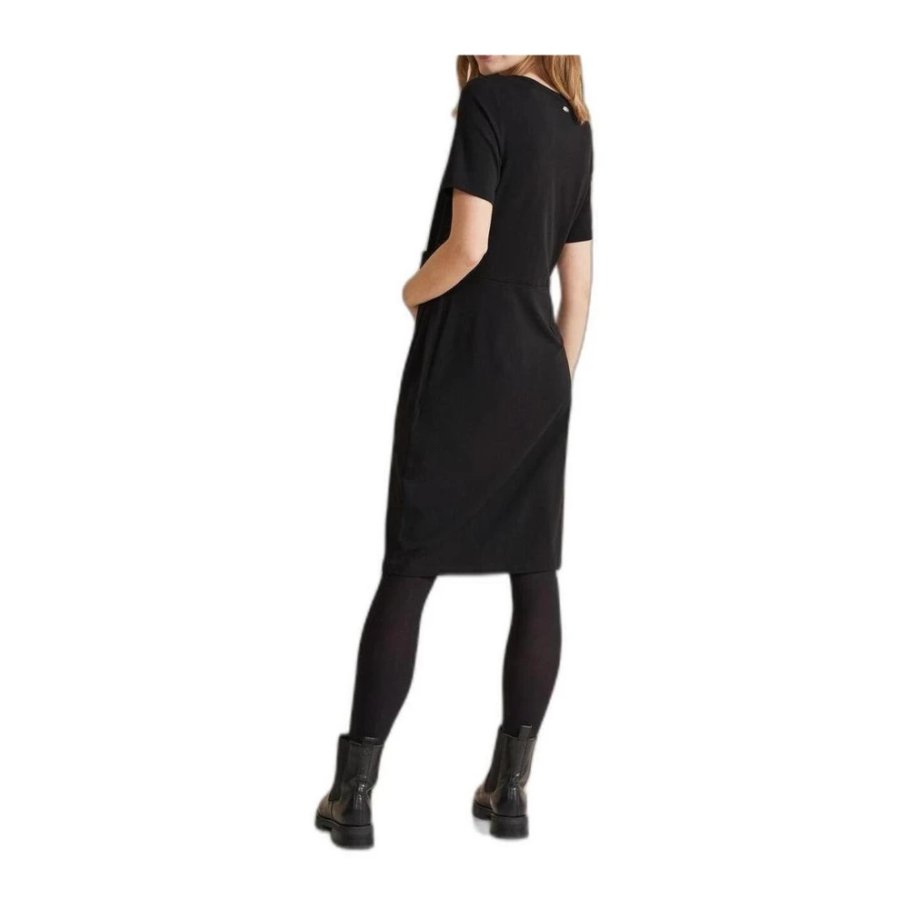 Street One Katoenmix Midi Jurk Black Dames