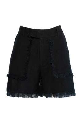 black-linen-shorts-with-elastic-waist
