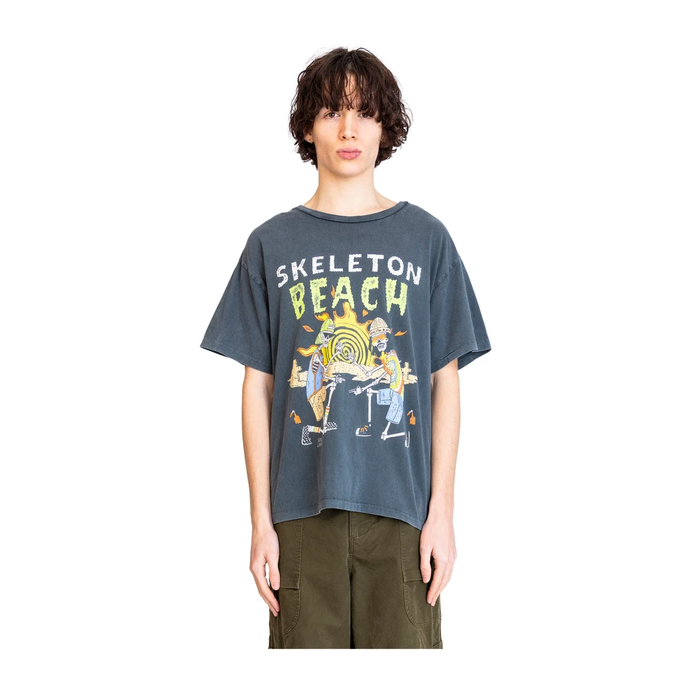 Gallery Dept. Vintage Black Skeleton Beach Tee Multicolor Heren
