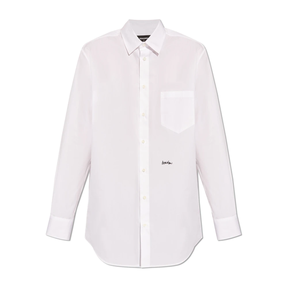 Dsquared2 Shirt met logo White Dames