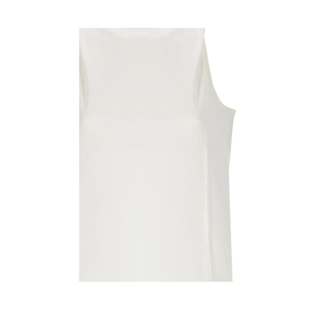 Courrèges Witte Hooded Tanktop met Logo White Dames