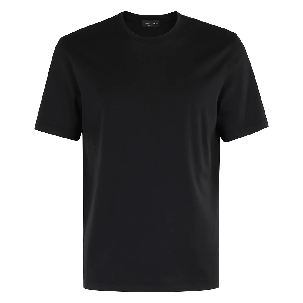 Roberto Collina Uomo Nero - T-Shirt Girocollo - Tops - 3XL