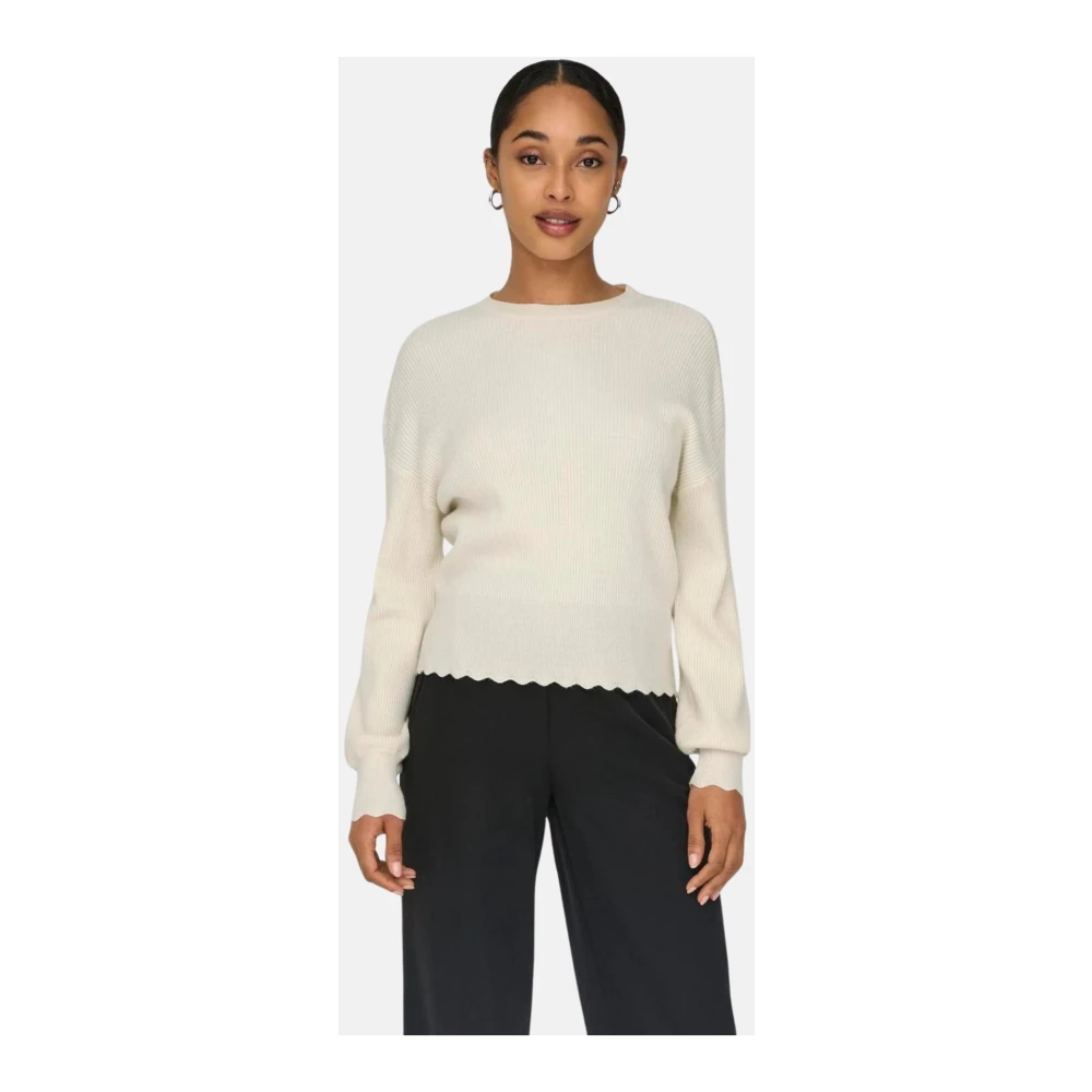 Only Stijlvolle Trui voor Mannen Beige Dames