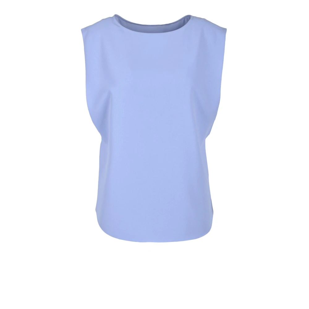 Emporio Armani Elegante blouse van polyesterstof Purple Dames