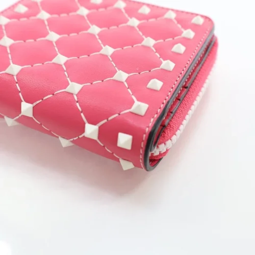 Valentino Vintage Pre-owned Leather wallets Pink Dames