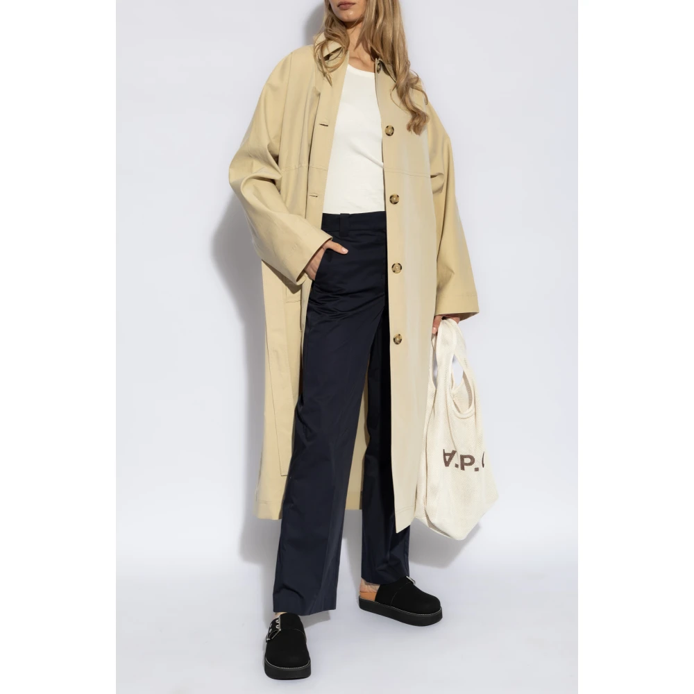 A.p.c. Gekreukelde broek Blue Dames
