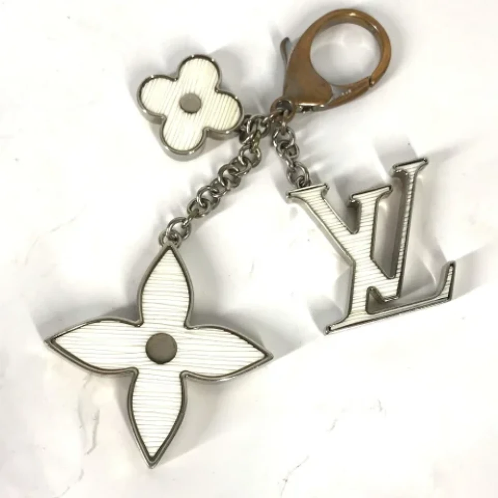 Louis Vuitton Vintage Pre-owned Fabric key-holders White Dames