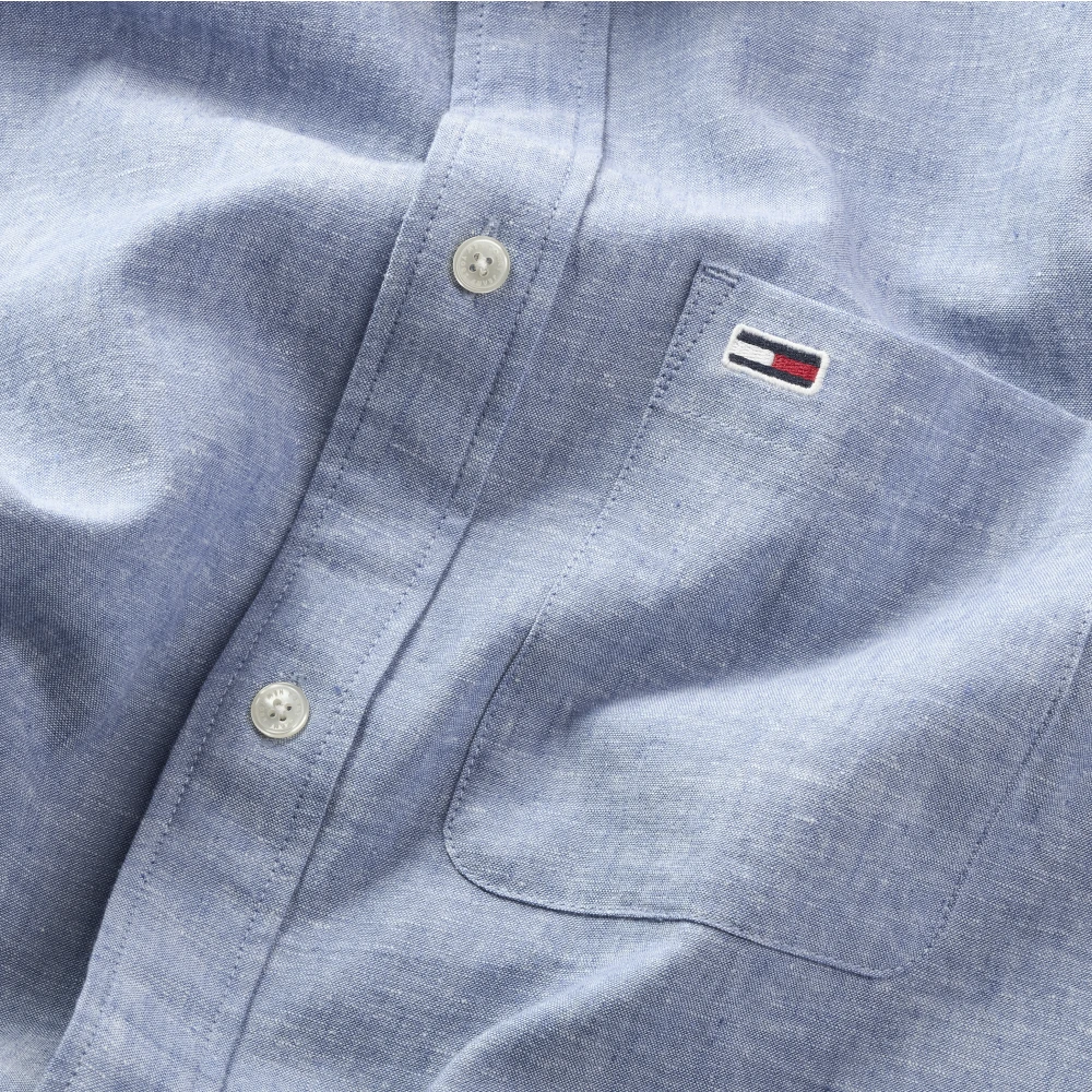 Tommy Jeans Heldere Blauwe Shirt Blue Heren