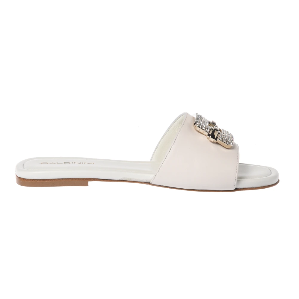 Baldinini Donna Bianco - Leather Mule - Shoes - 36 Eu