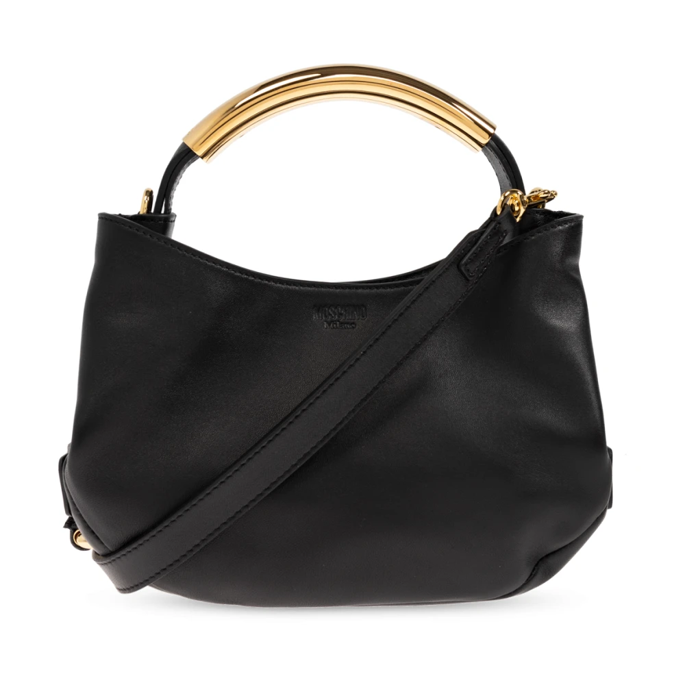 Moschino Leren handtas Black Dames