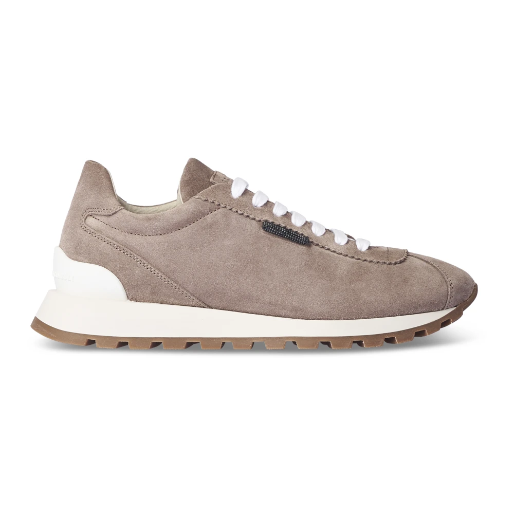 Brunello Cucinelli, Sneakers, female, Beige, Size: 11 US Pair of Sneakers