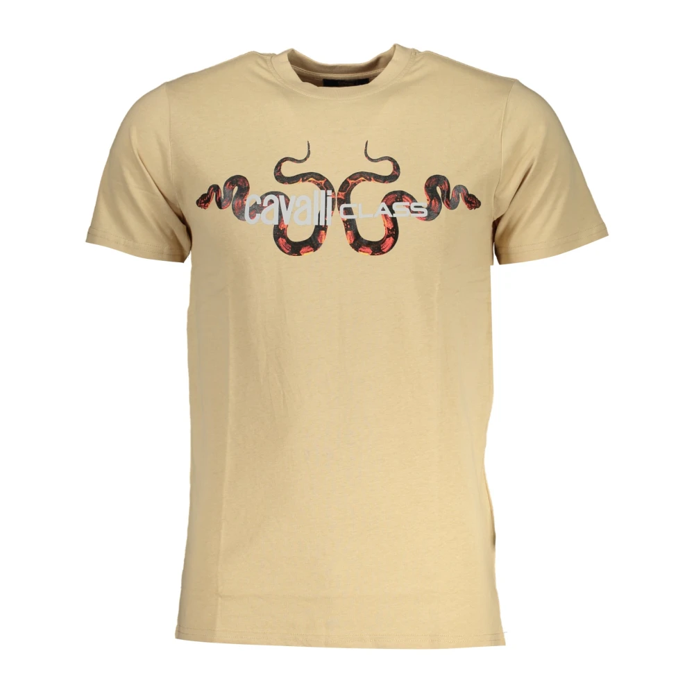 Cavalli Class Men's Beige Clothing - T-Shirts - L - Tops