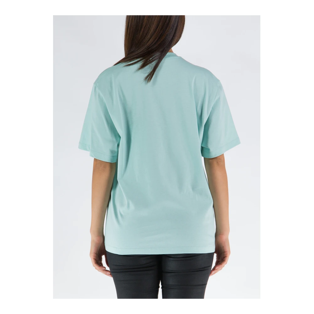 Stella Mccartney Katoenen T-shirt met korte mouwen voor dames Green Dames