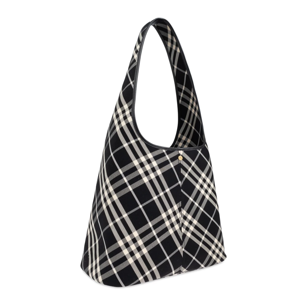 Burberry Ruitpatroon schoudertas Black Dames