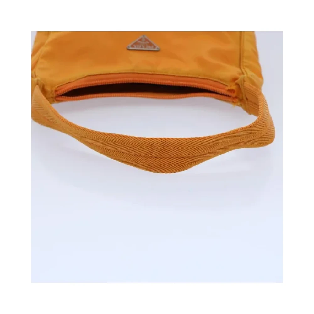 Prada Vintage Pre-owned Nylon handbags Orange Dames