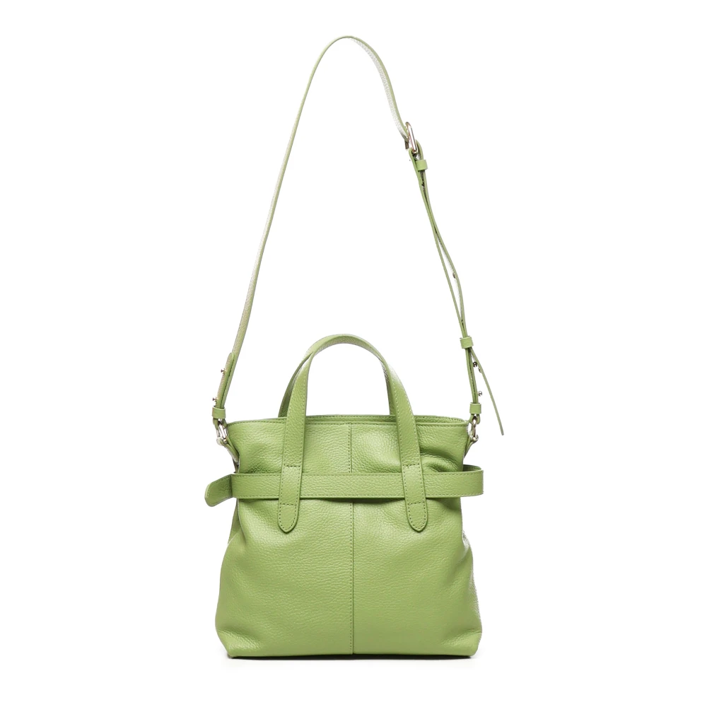 Coccinelle Groene Bucket Bag met Decoratieve Riem Green Dames