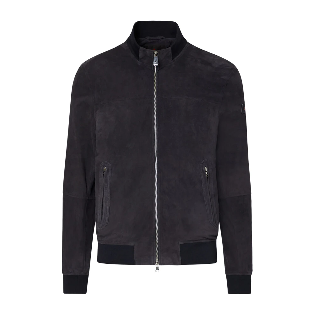 Peuterey Men's Blue Sands Suede Bomber Jacket - Bomber Jackets - L - Jackets