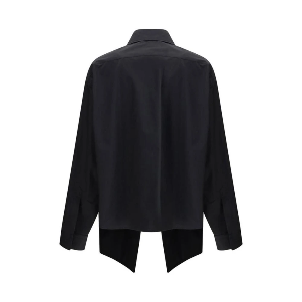 Balenciaga Monogram Swing Shirt met Welt Zak Black Dames