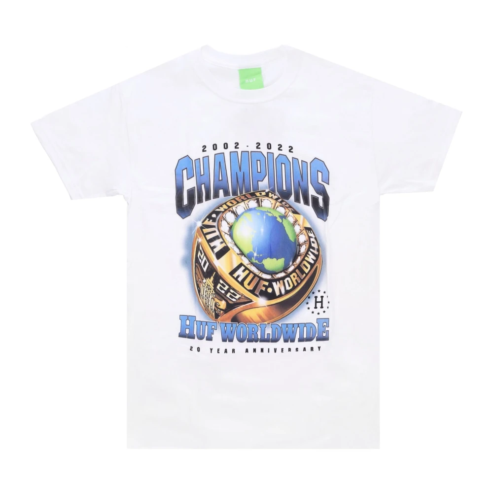 HUF Kampioenen Tee Wit Heren T-Shirt White Heren