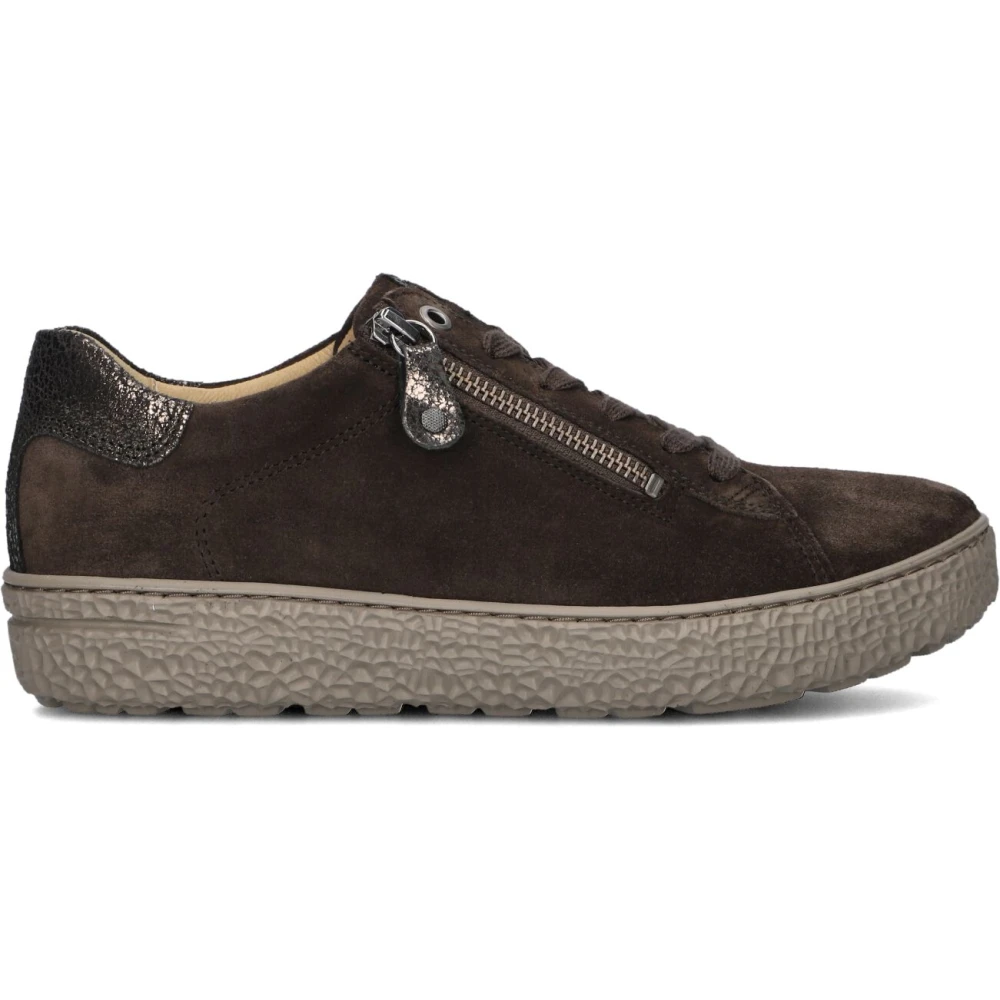 Hartjes Suède Dames Sneakers Dames Schoenen Bruin