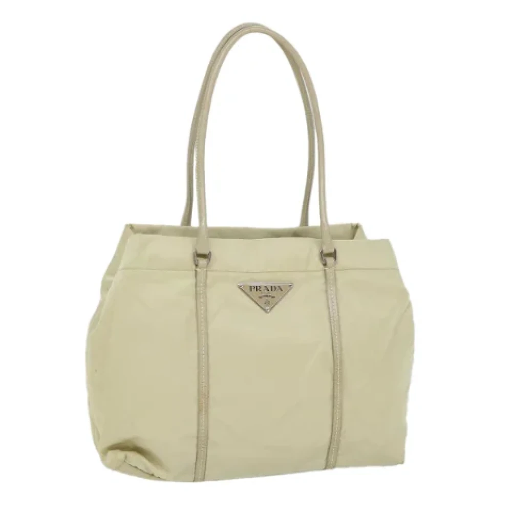 Prada Vintage Pre-owned Nylon prada-bags White Dames