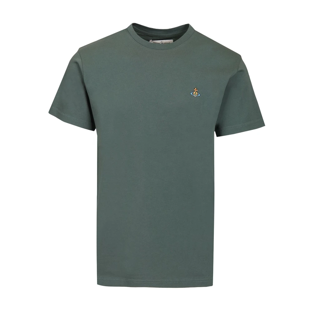 Vivienne Westwood , T-Shirts, Male, Green, L, Short-Sleeved Cotton T-Shirt