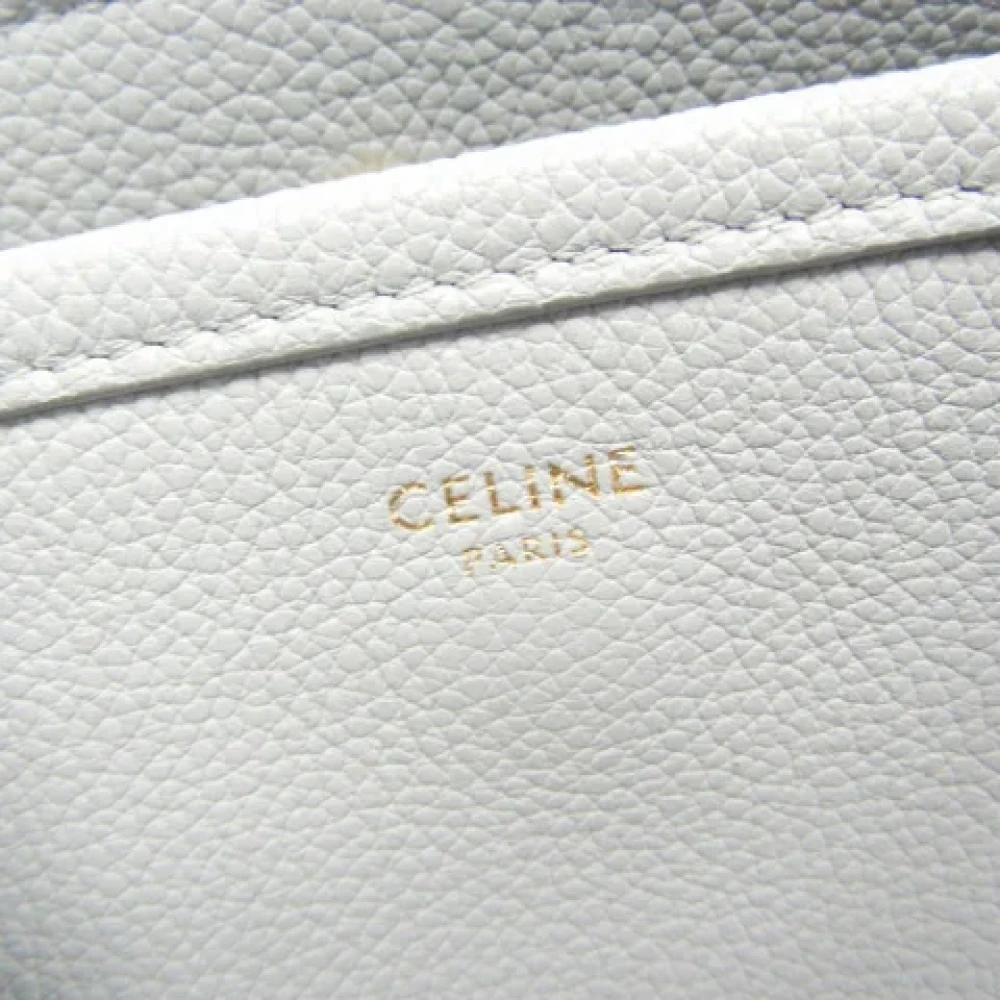 Celine Vintage Pre-owned Leather shoulder-bags Blue Dames