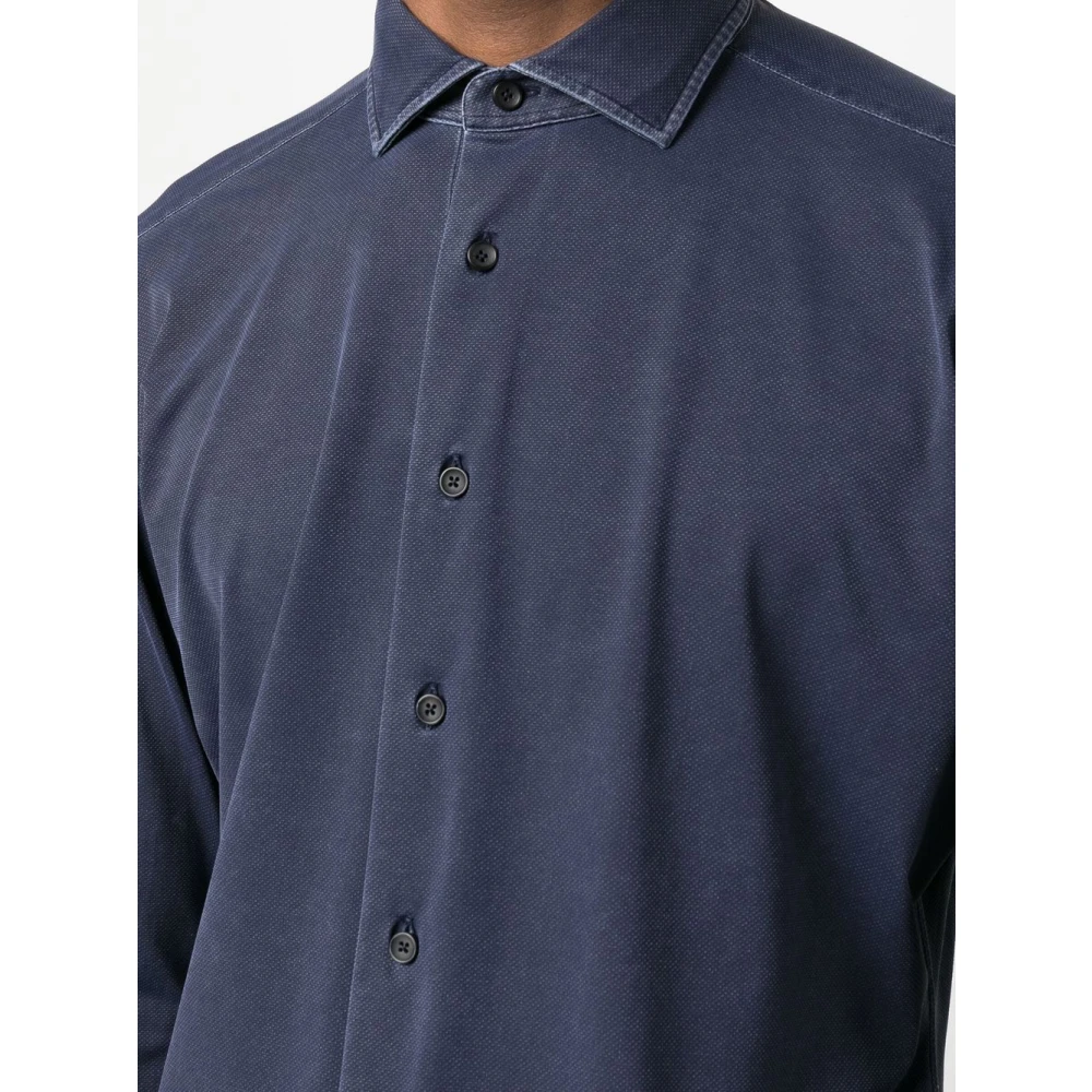 Xacus Polyamide Shirt Gemaakt in Italië Blue Heren