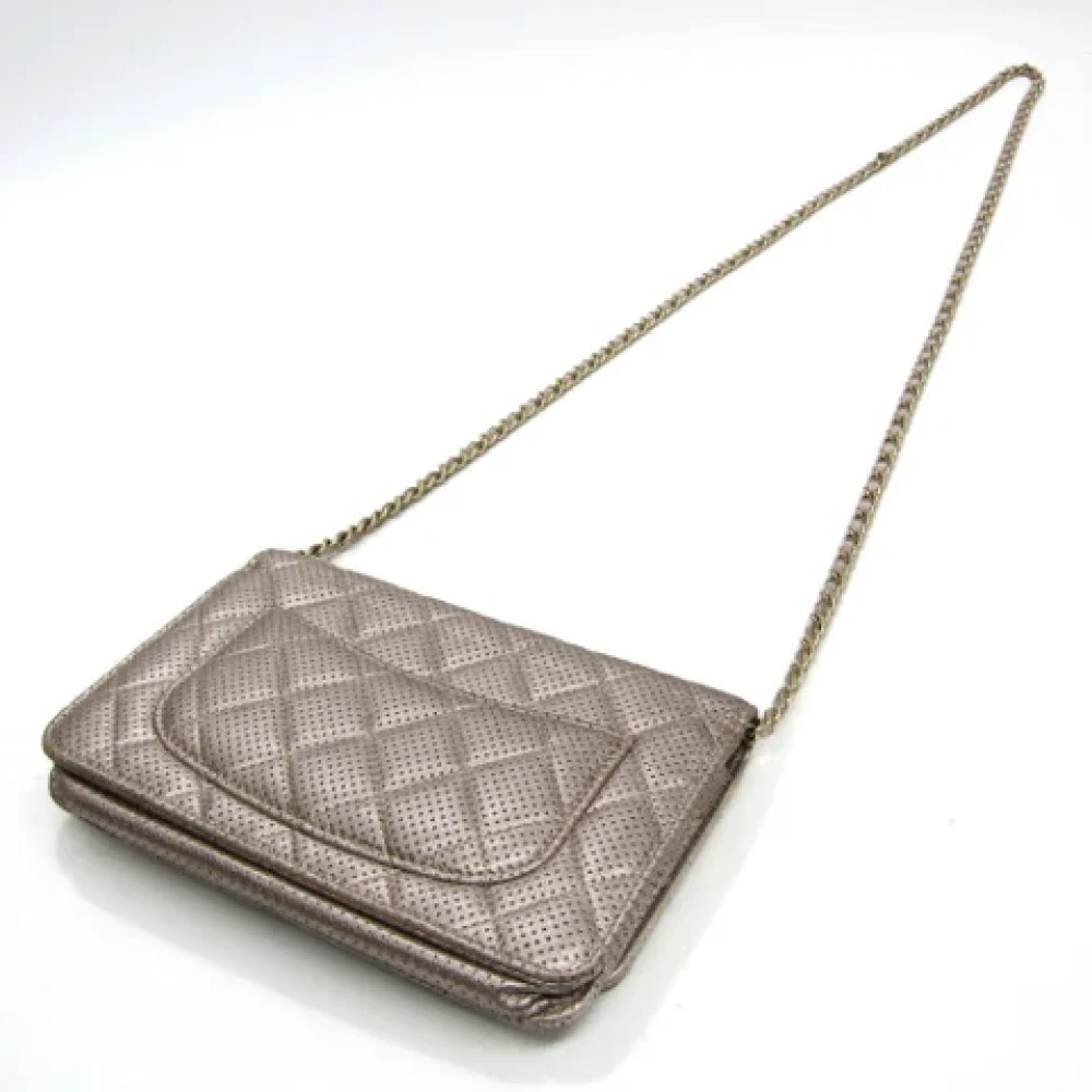 Chanel Vintage Pre-owned Leather wallets Pink Dames